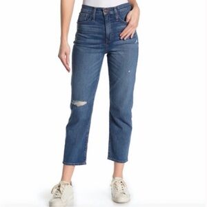 Madewell Womens Jeans Size 27 Blue Wash Denim High Rise Classic Straight
